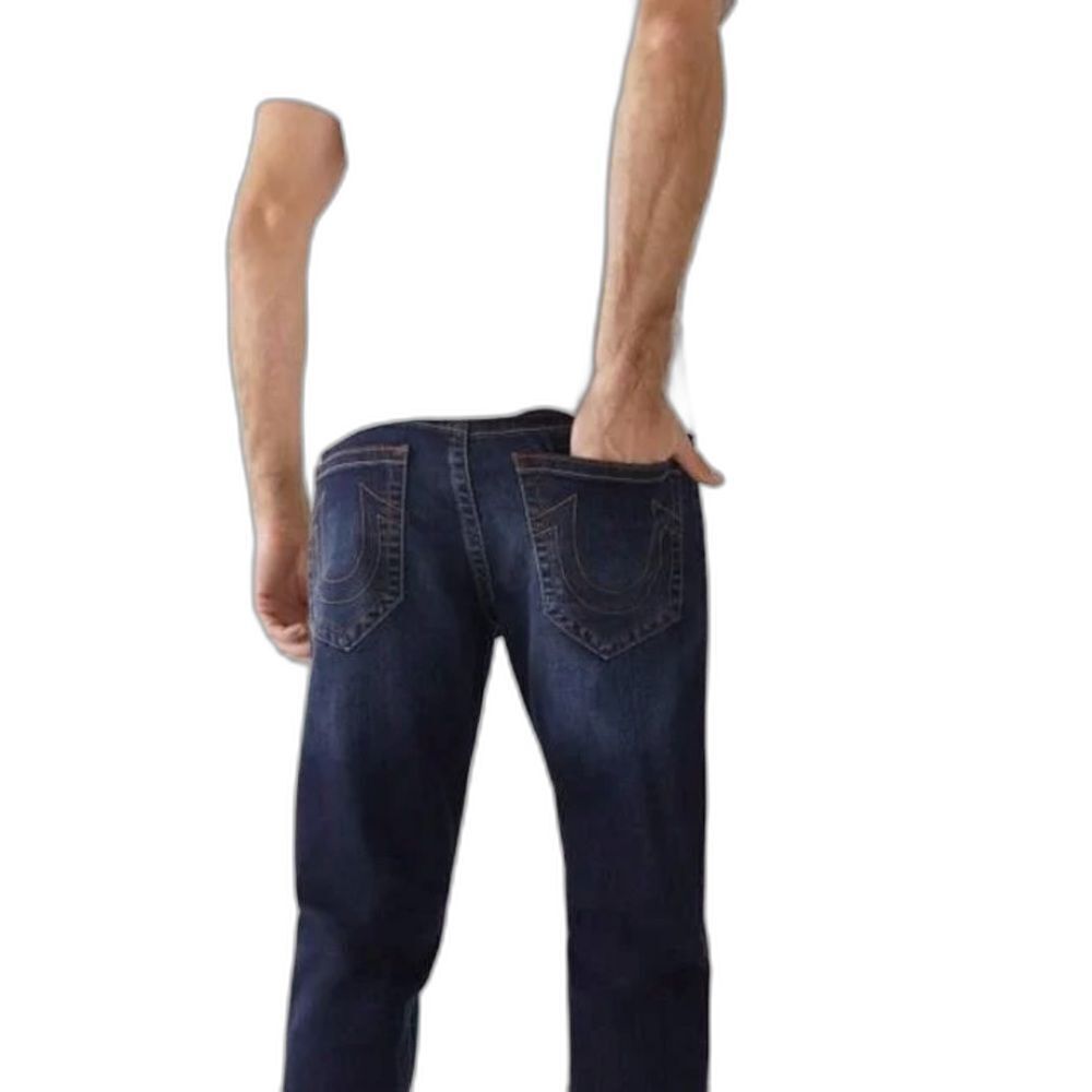 NWT True Religion Geno Relaxed Slim Fit Jeans Men's Size 31 Medium Ink Blue